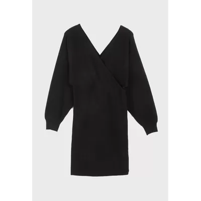 Robe en maille - noir - SWEEWE