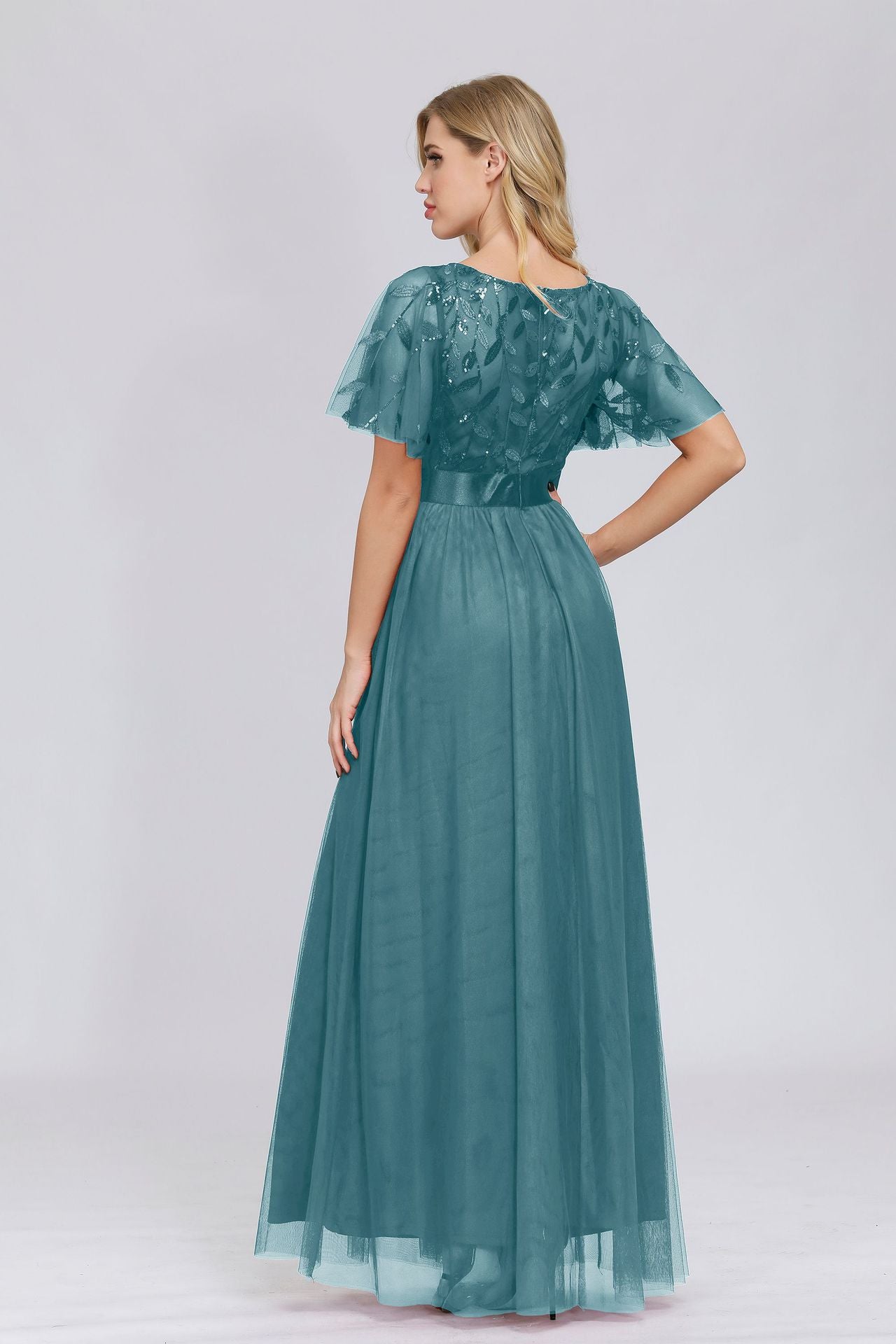 Robe Fleurie de Cérémonie Tulle