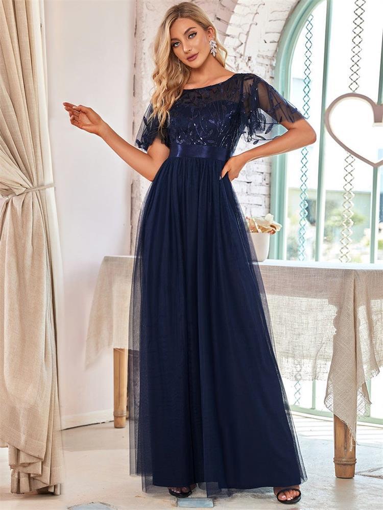 Robe Fleurie de Cérémonie Tulle