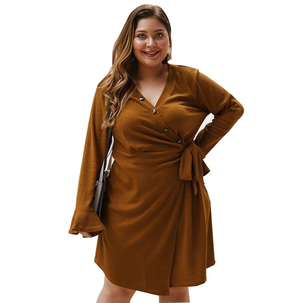 Robe Grande Taille Automne Hiver