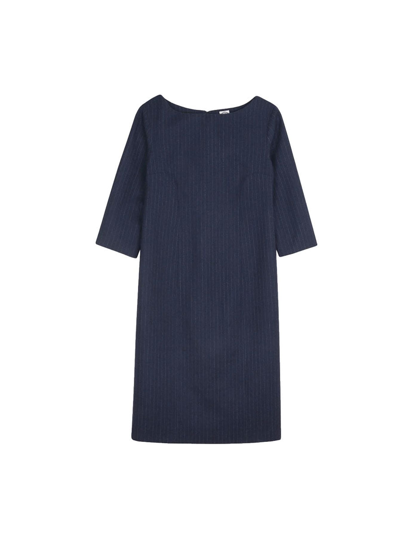 Robe Justine en laine bleu marine