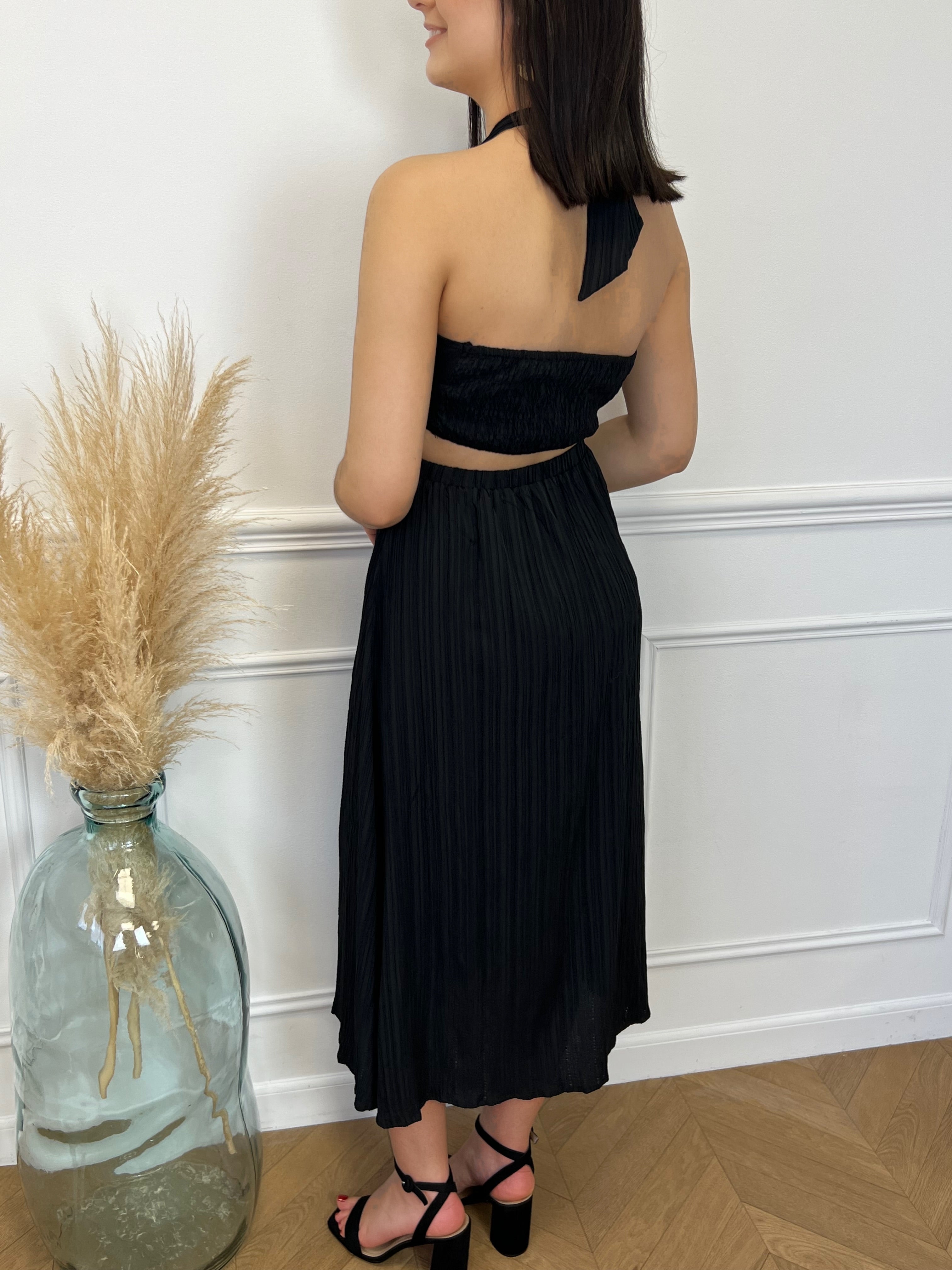 Robe longue noire : Agata