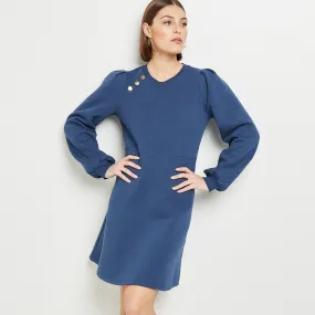 Robe manches bouffantes femme