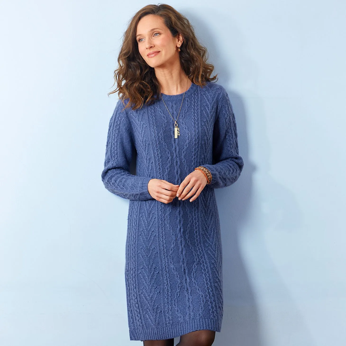 Robe-pull en maille douce