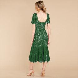 Robe Sexy Verte Dos Nu