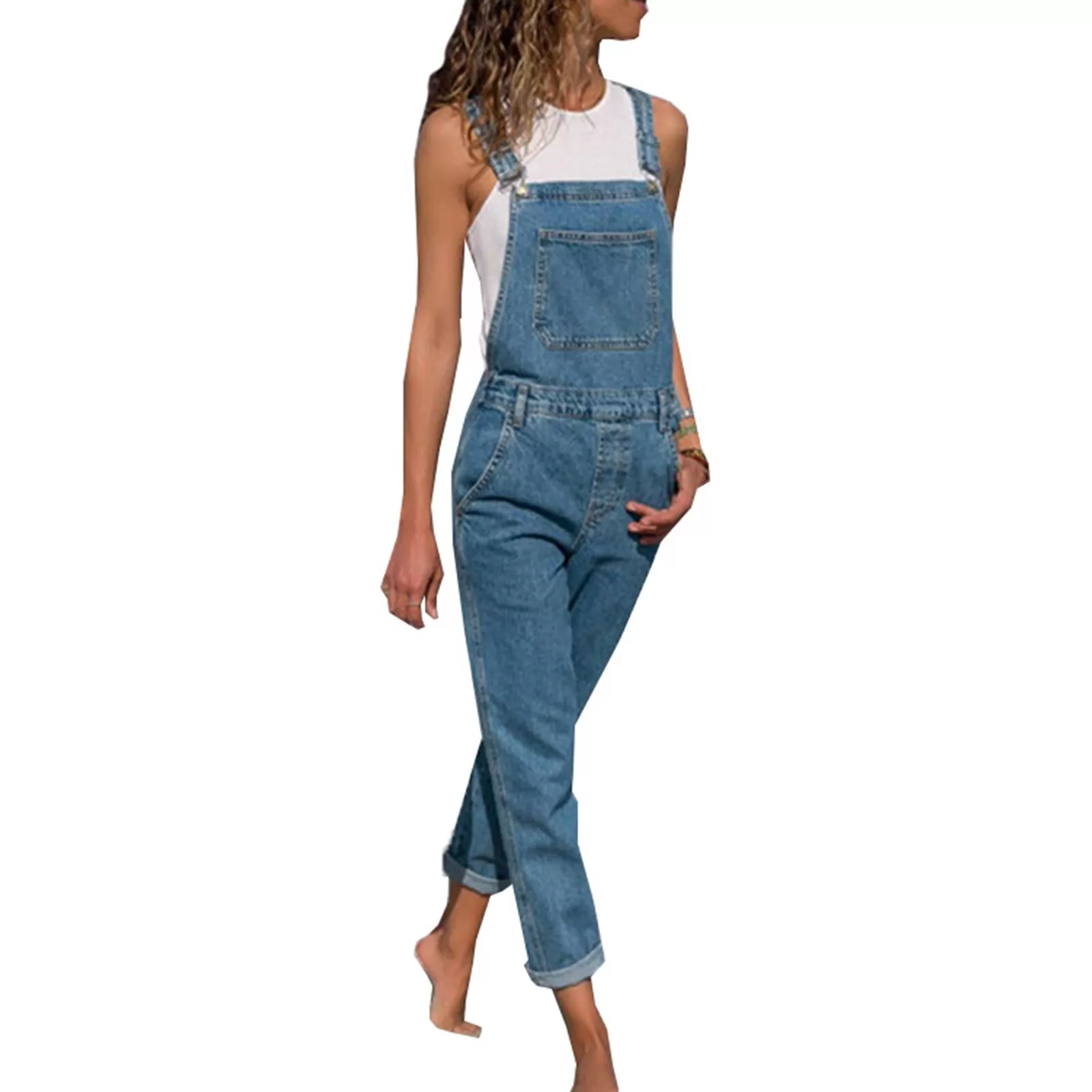 Salopette en jean pour femme