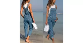 Salopette en jean pour femme