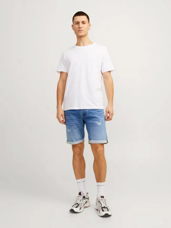 Short en jean rick icon ge 709 bleu homme - Jack & Jones | wimod