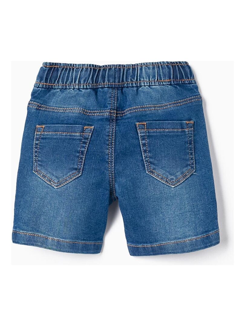 Shorts de sport en coton en jean pour bébé garçon - Bleu