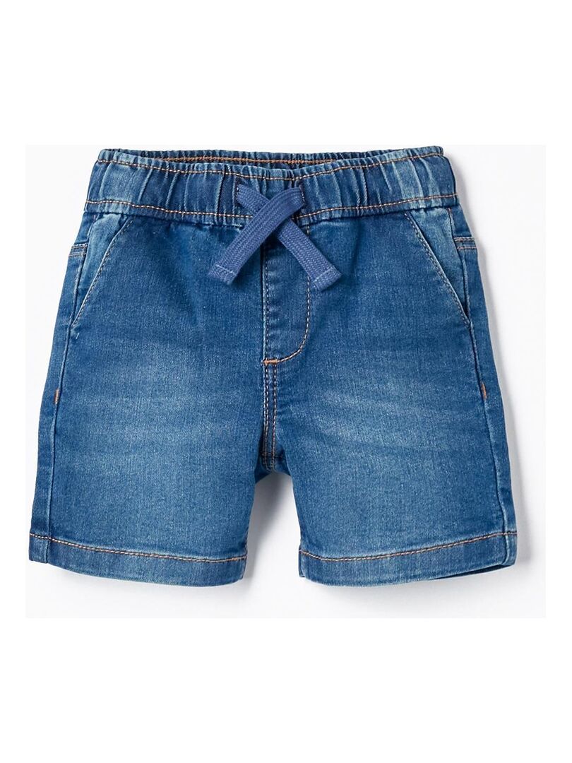 Shorts de sport en coton en jean pour bébé garçon - Bleu