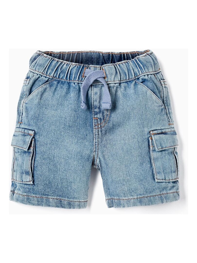 Shorts de sport en coton pour bébé garçon  SICILIAN DAYS - Bleu clair