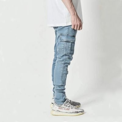 Skinny Jean cargo jambes étroites pour homme