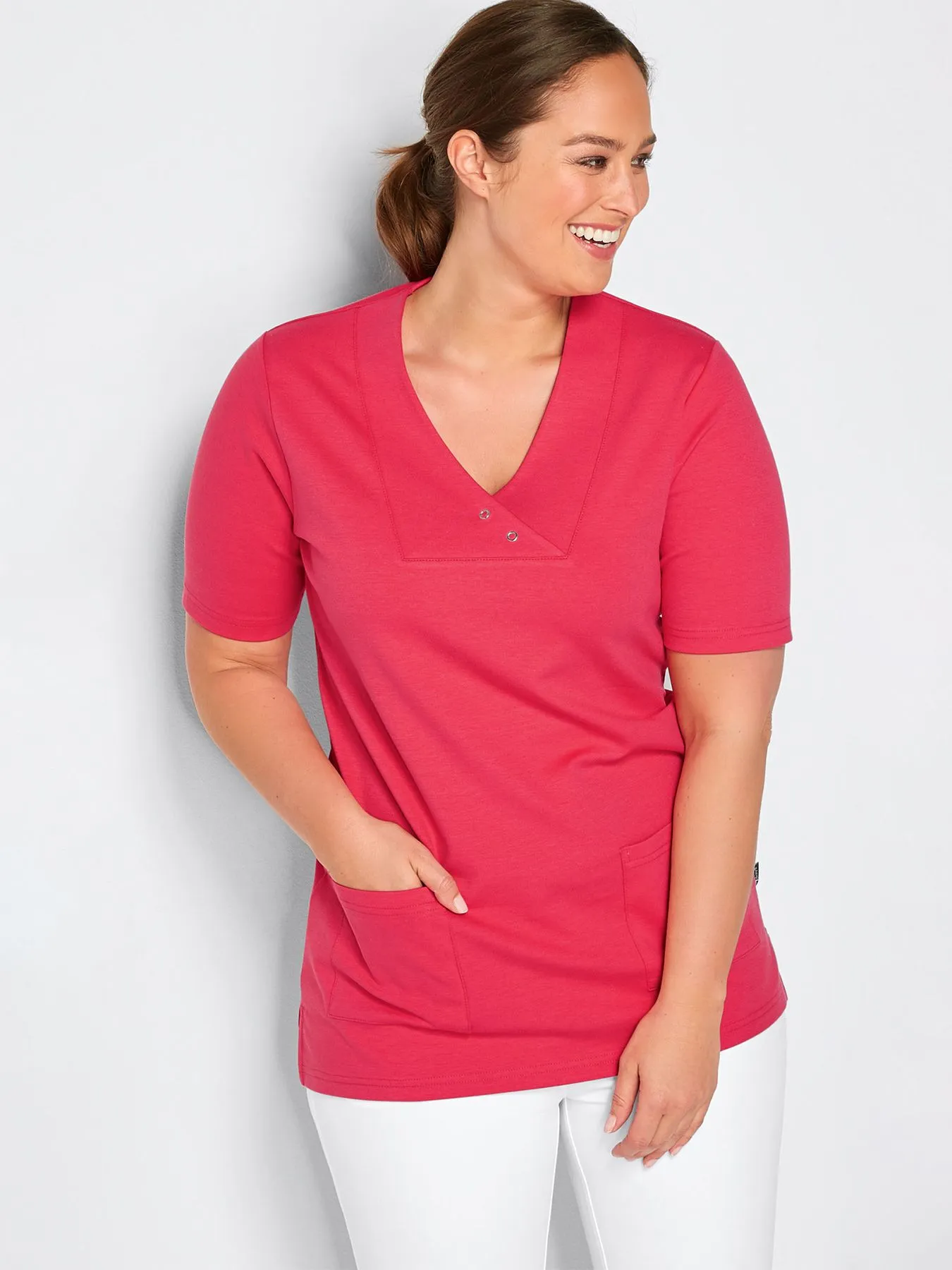 T-shirt - aspect tunique en jersey opaque