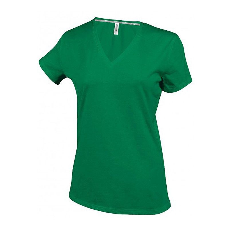 T-shirt de travail femme personnalisable Col V 19 coloris - VPA Industrie