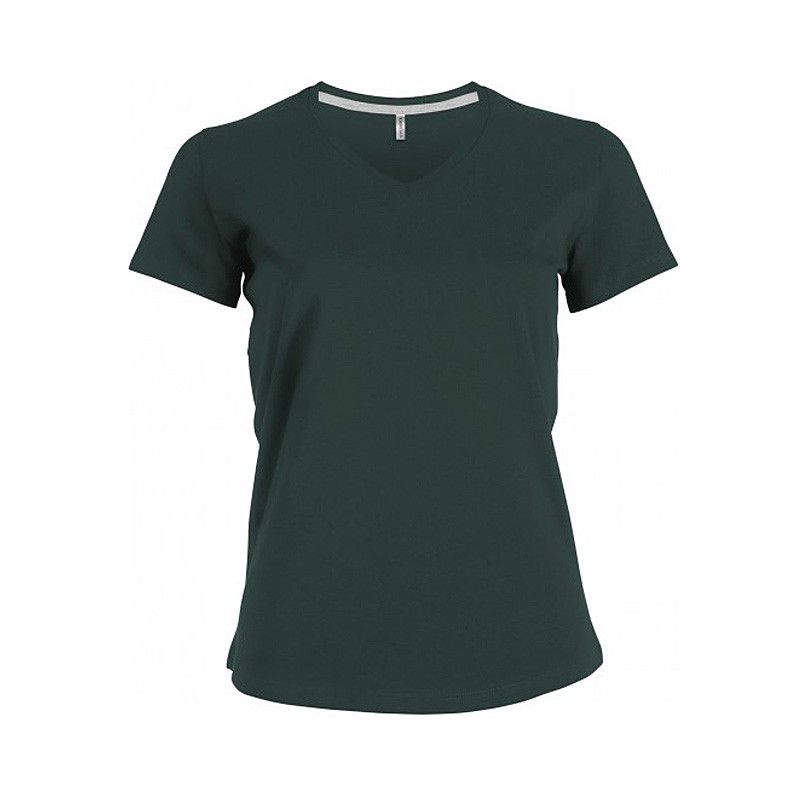 T-shirt de travail femme personnalisable Col V 19 coloris - VPA Industrie