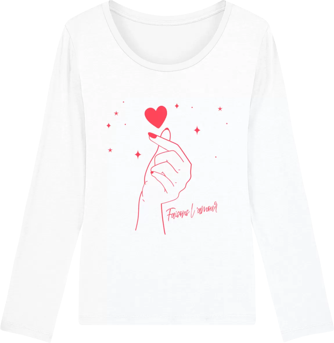 T-Shirt Femme Manches Longues - FAISONS L'AMOUR