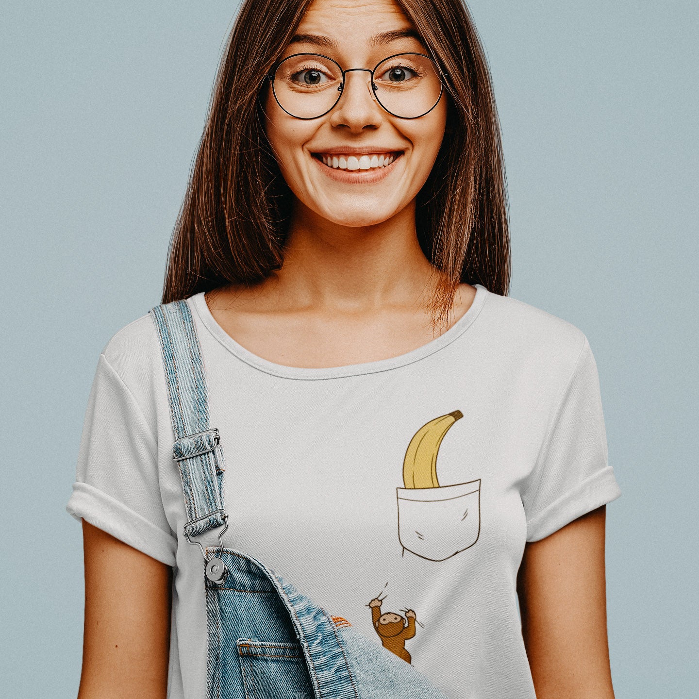 T-Shirt manches repliées - Monkey pocket ()