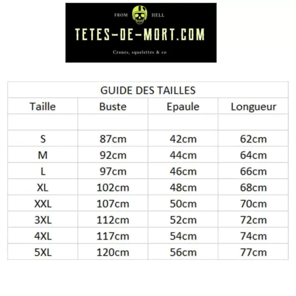 T-shirt rock Tête de mort typographie pour femme