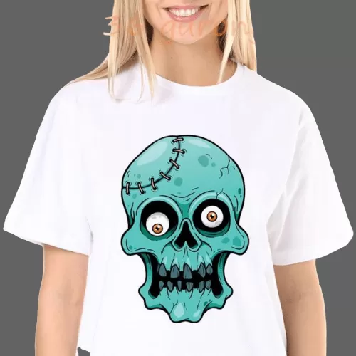 T-shirt Tête de mort affolée