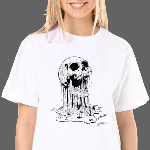 T-shirt Tête de mort dans la boue