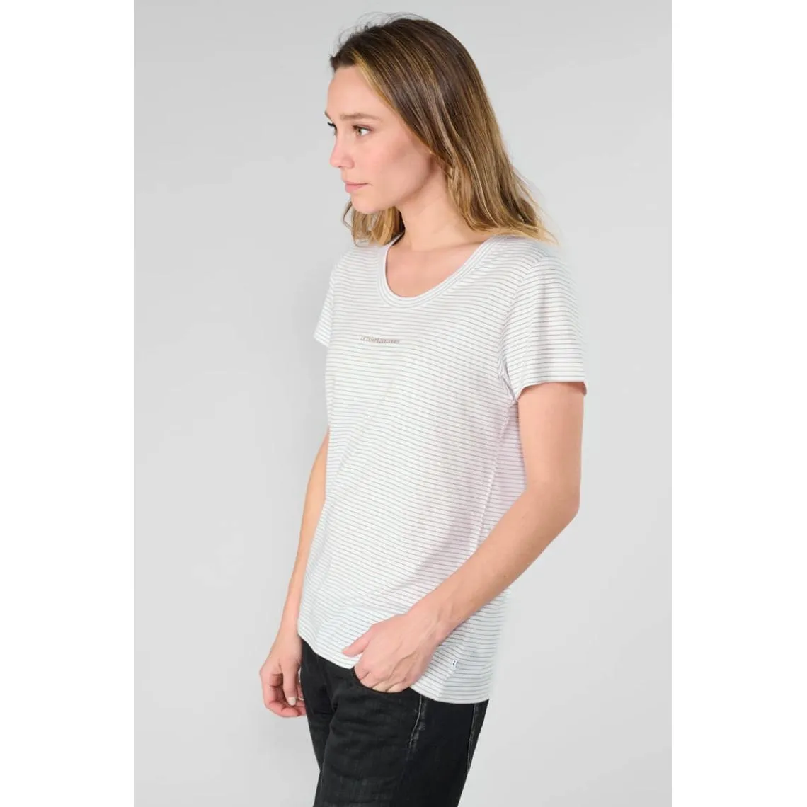 Tee-Shirt EDWIGE blanc Ines en coton | 3 Suisses