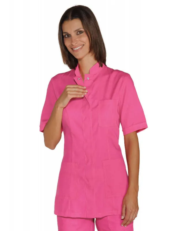 Tunique Médicale Col Mao Portofino Fuchsia