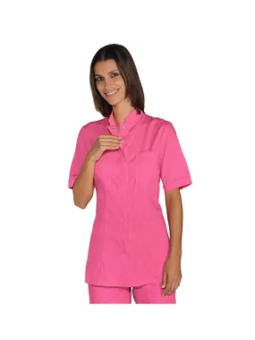 Tunique Médicale Col Mao Portofino Fuchsia