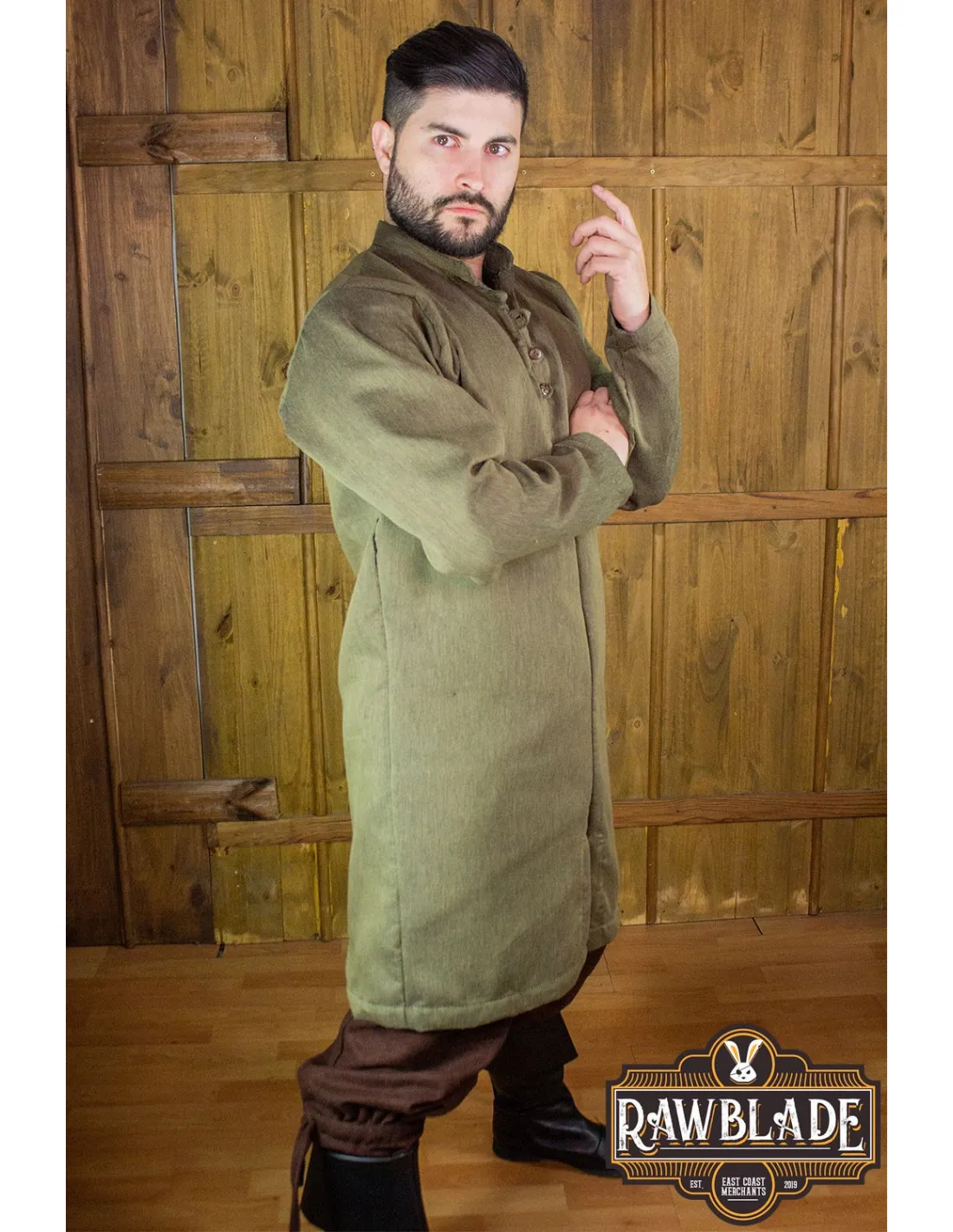 Tunique Médiévale Radovan - vert ⚔️ Boutique Épées