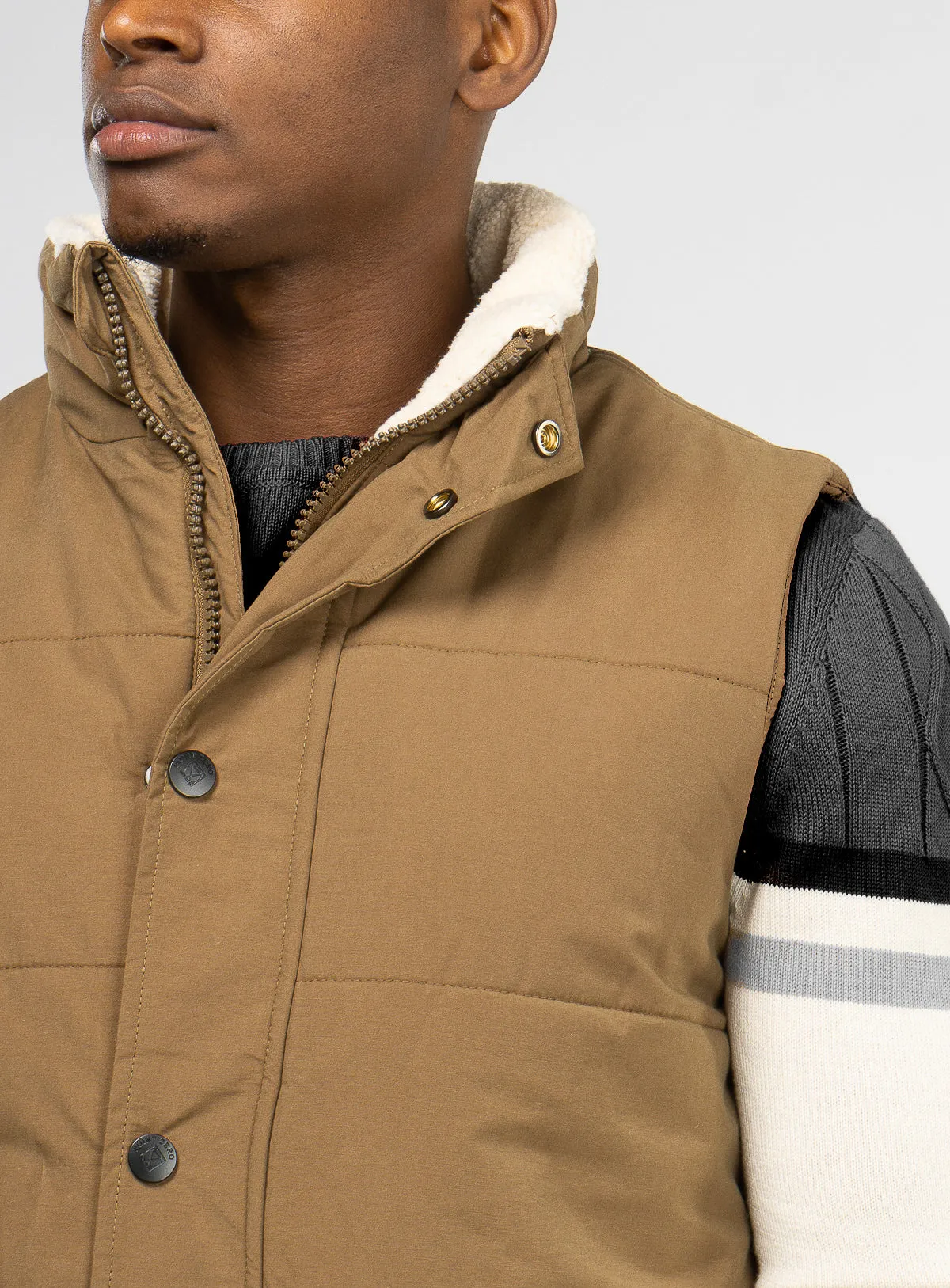 Veste 'Kelso' rembourrée avec doublure sherpa