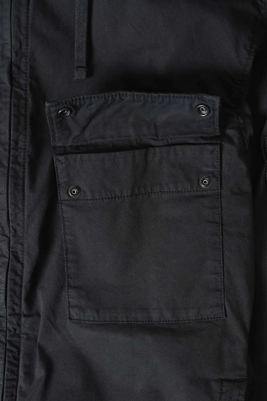 VESTE SUPIMA COTTON TWILL STRECH-TC NOIR