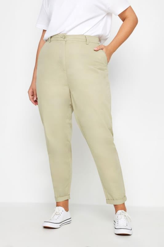 YOURS - Pantalon Chino Beige Coupe Droite