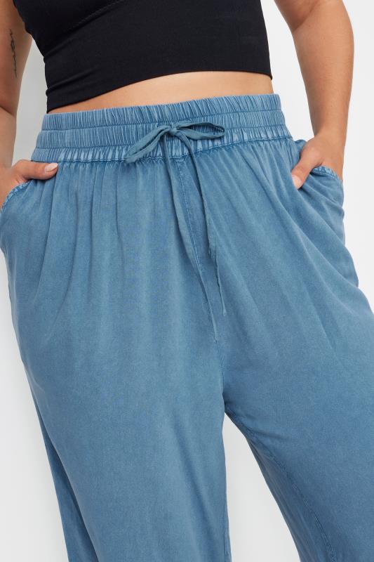 YOURS - Pantalon Jupe-Culotte Bleu Effet Jean