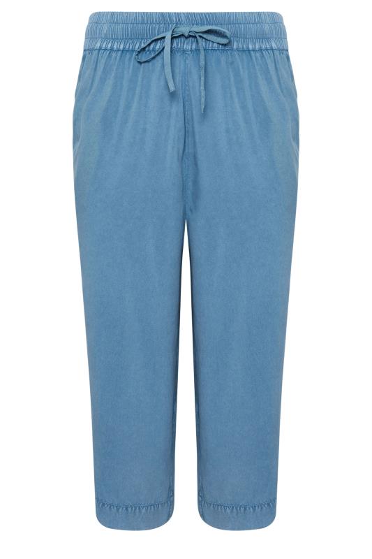 YOURS - Pantalon Jupe-Culotte Bleu Effet Jean